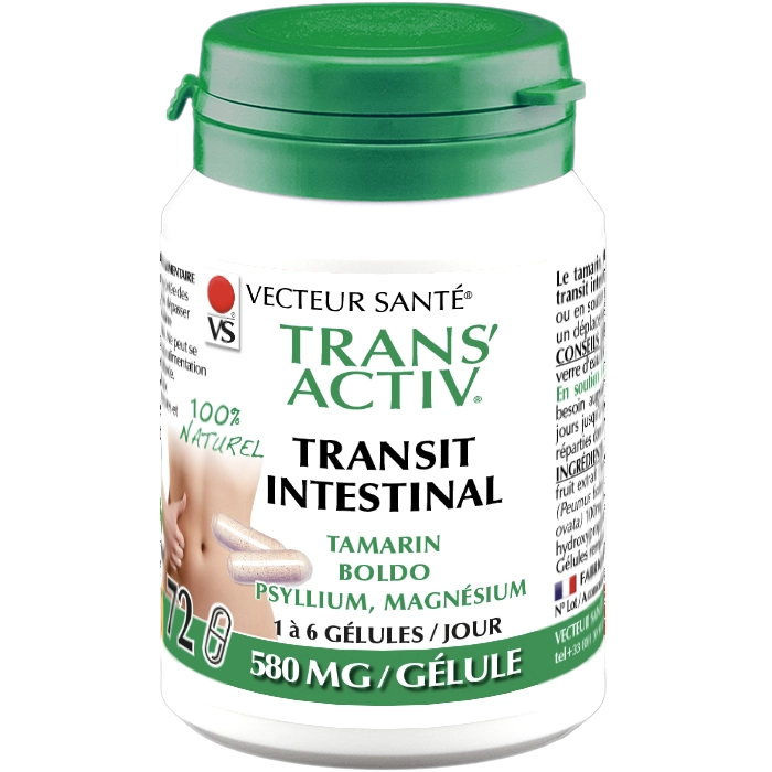 Photo TRANS'ACTIV® Transit Intestinal 72 gélules de Vecteur Santé