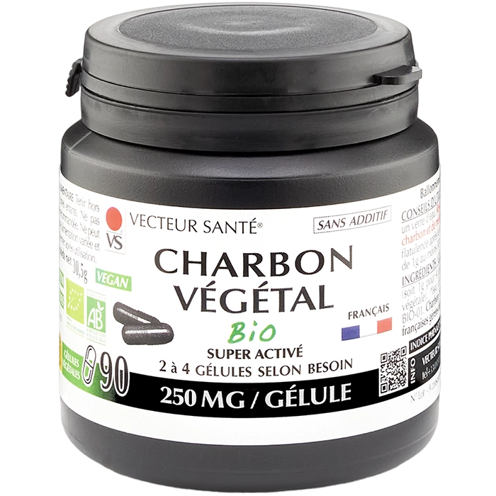 Photo Charbon Bio 90 Gélules Vecteur Santé