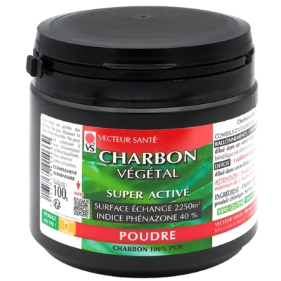 Photo Charbon Végétal poudre Vecteur Santé®