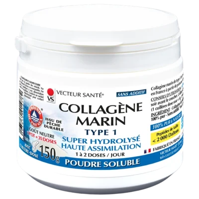 Photo Collagène Marin Poudre Vecteur Santé