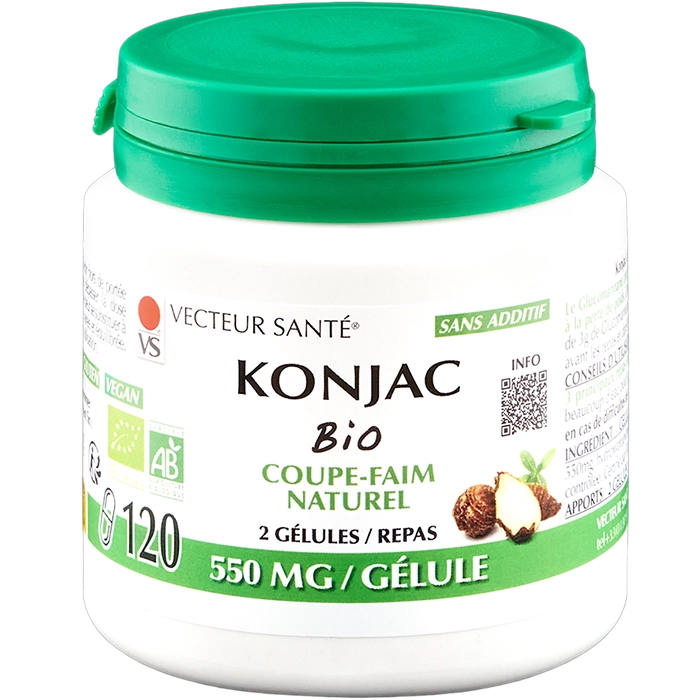 Photo Konjac Bio Gélules Coupes-Faim Vecteur Santé