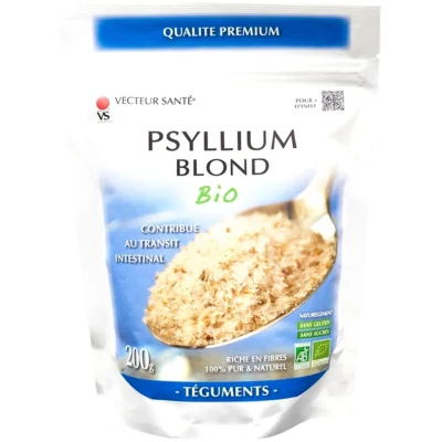 Photo Psyllium Blond Téguments Bio 200g de Vecteur Santé