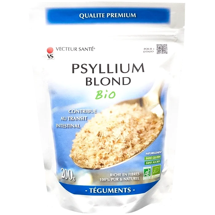 Photo Psyllium Blond Téguments Bio 200g de Vecteur Santé