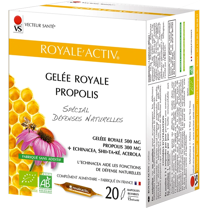 Photo Royale'Activ® Gelée Royale Propolis Vecteur Santé®