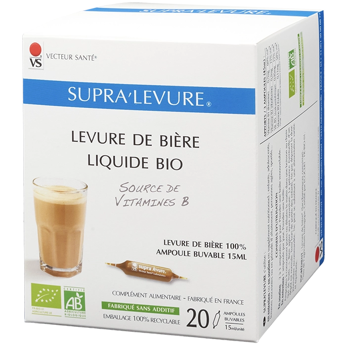 Photo SUPRA'LEVURE® Levure Bière Bio Liquide de Vecteur Santé