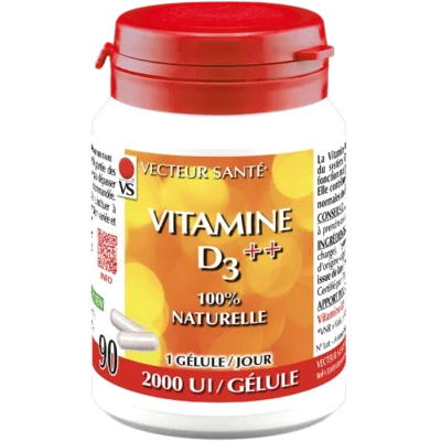 Photo VITAMINE D3++ 2000 UI Natuelle de Vecteur Santé